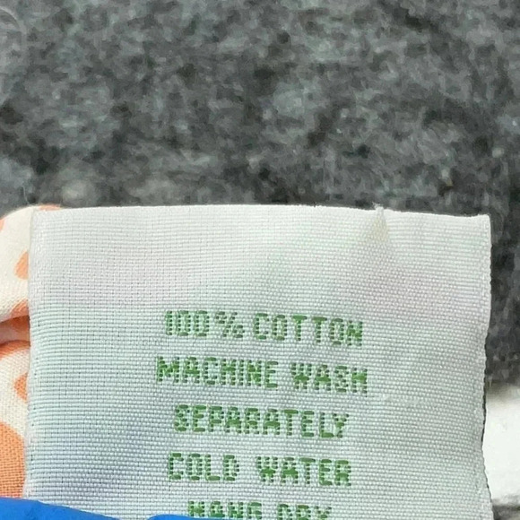 Three Islands Peach Checkered Long Sleeve Button Down Cotton Shirt Dress Size XS - Picture 4 of 5